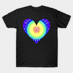 Spider Web Heart V24 T-Shirt